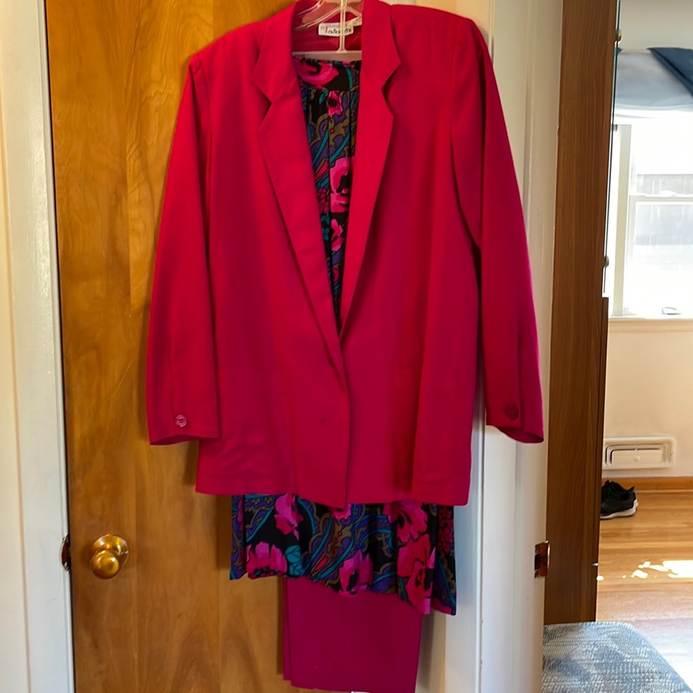 Talbots Pink Silk Suit & Skirt Set